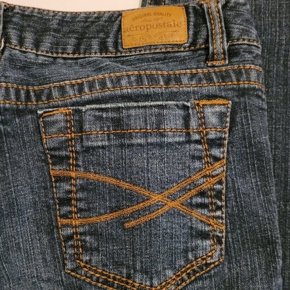 AEROPOSTALE BAYLA SKINNY JEANS - DARK WASH | AERO JEANS - Picture 5 of 9